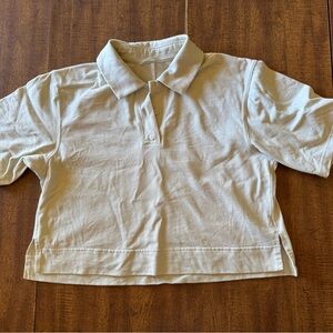 Lululemon cropped cream polo